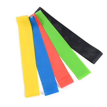 Bandas Elásticas de Goma de 5 Niveles de Resistencia para Entrenamiento de Yoga