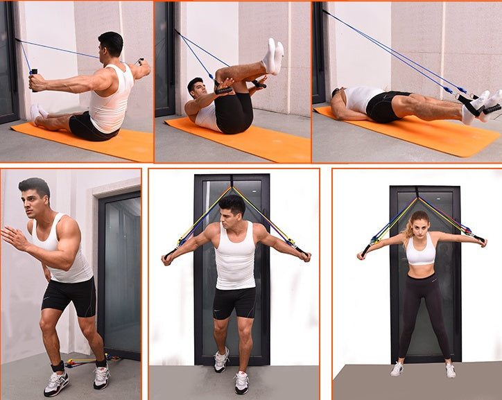 Kit de Fitness Portátil con Bandas Elásticas