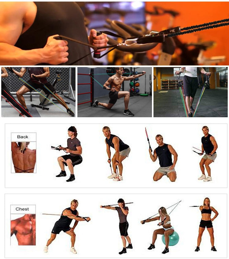 Kit de Fitness Portátil con Bandas Elásticas