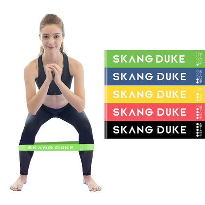 Bandas Elásticas de Goma de 5 Niveles de Resistencia para Entrenamiento de Yoga